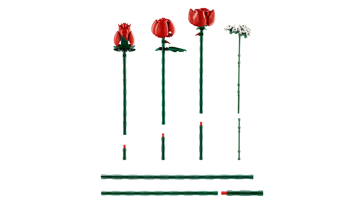 LEGO® Botanical Collection - 10328 Rosenstrauß – Detailansicht 4