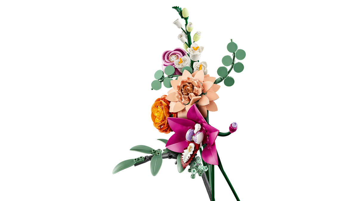 LEGO® Botanical Collection - 10342 Schöner Rosafarbender Blumenstrauß – Detailansicht 1