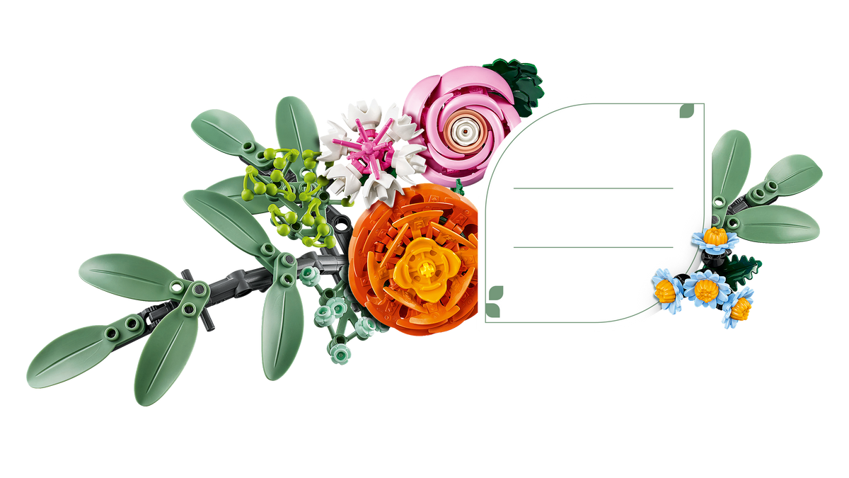 LEGO® Botanical Collection - 10342 Schöner Rosafarbender Blumenstrauß – Detailansicht 3