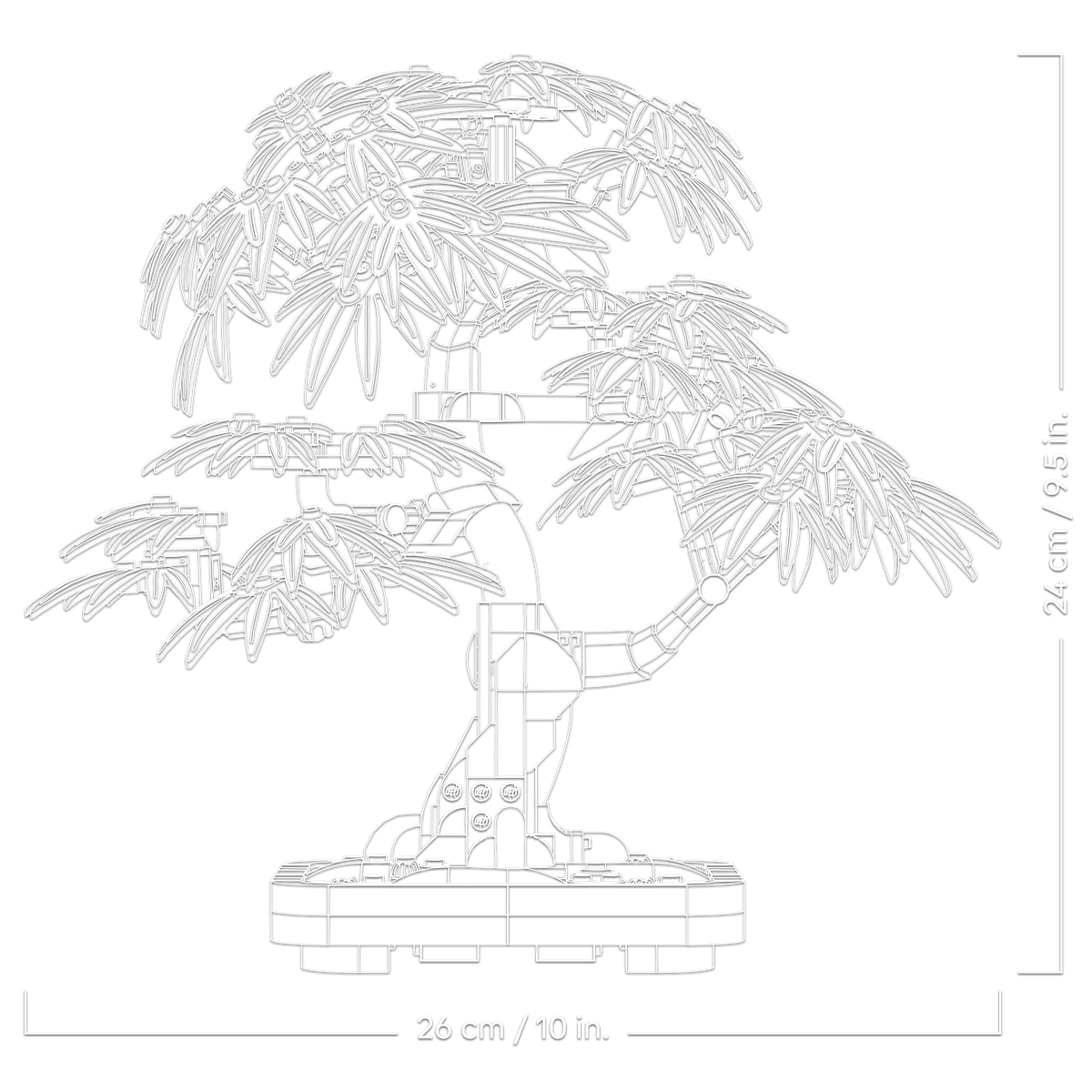 LEGO® Icons 10348 Japanischer Roter Ahorn – Bonsai-Baum – Detailansicht 3