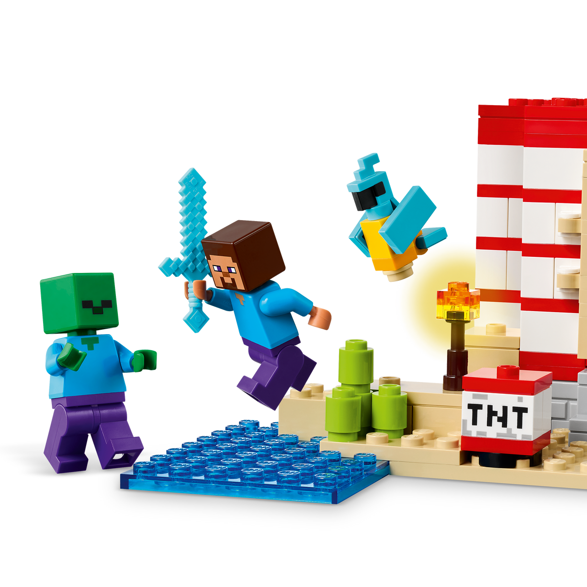 LEGO® Minecraft 21275 Das TNT-Dschungelhaus – Detailansicht 3
