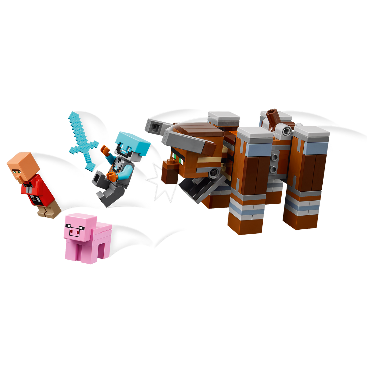 LEGO® Minecraft 21278 Ein Verwüster am Plünderer-Außenposten – Detailansicht 3