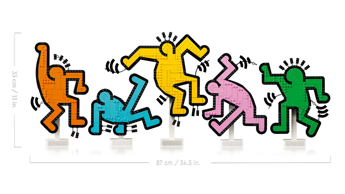 LEGO® Art 31216 Keith Haring – Tanzende Figuren – Detailansicht
