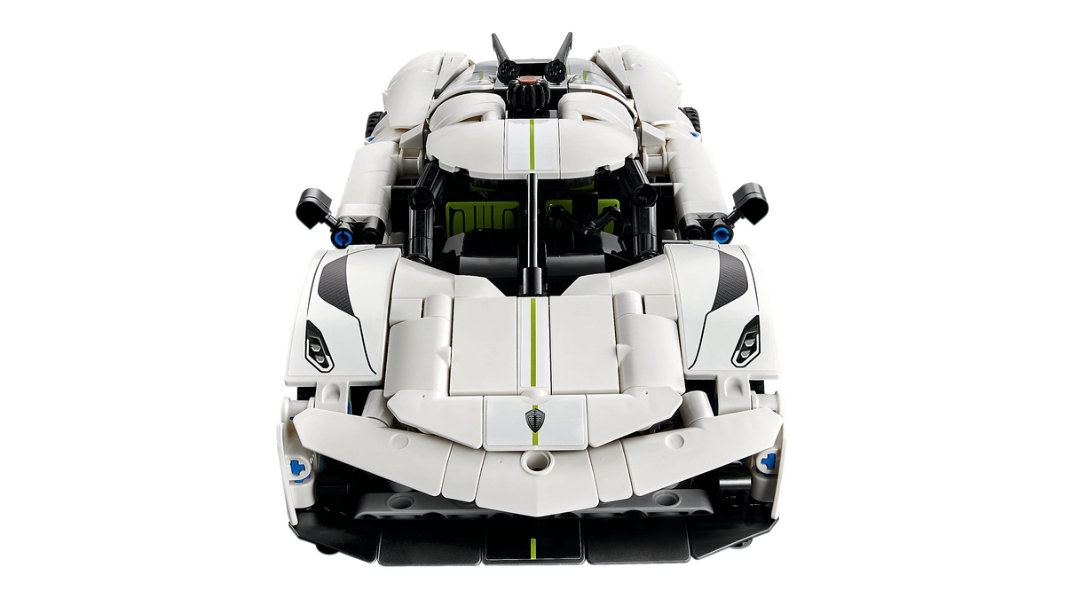 LEGO® Technic 42184 Koenigsegg Jesko Absolut Supersportwagen in Weiß – Detailansicht 3