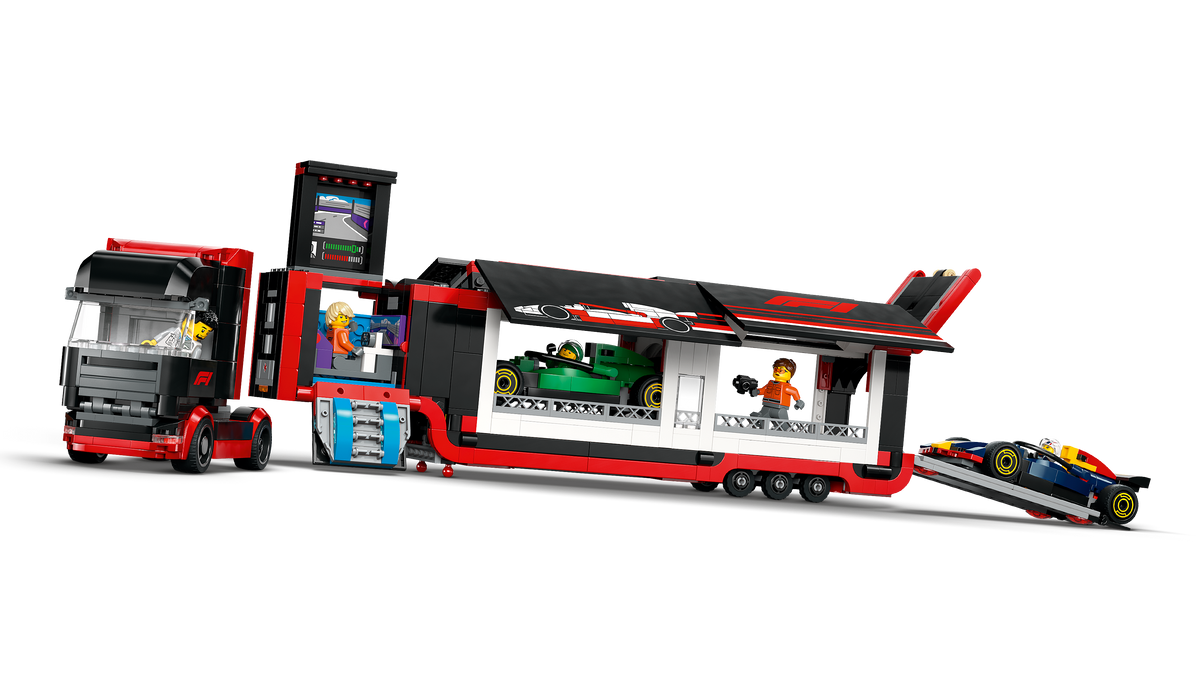 LEGO® City 60445 F1® Transporter mit RB20 & AMR24 F1® Rennautos – Detailansicht 1