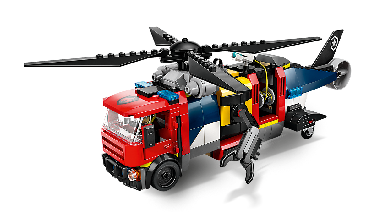LEGO® City 60462 Kombinationsset mit Hubschrauber, Löschauto und U-Boot – Detailansicht 1