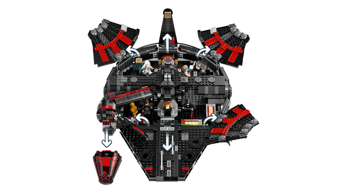 LEGO® Star Wars 75389 Dunkler Millennium Falke – Detailansicht 2