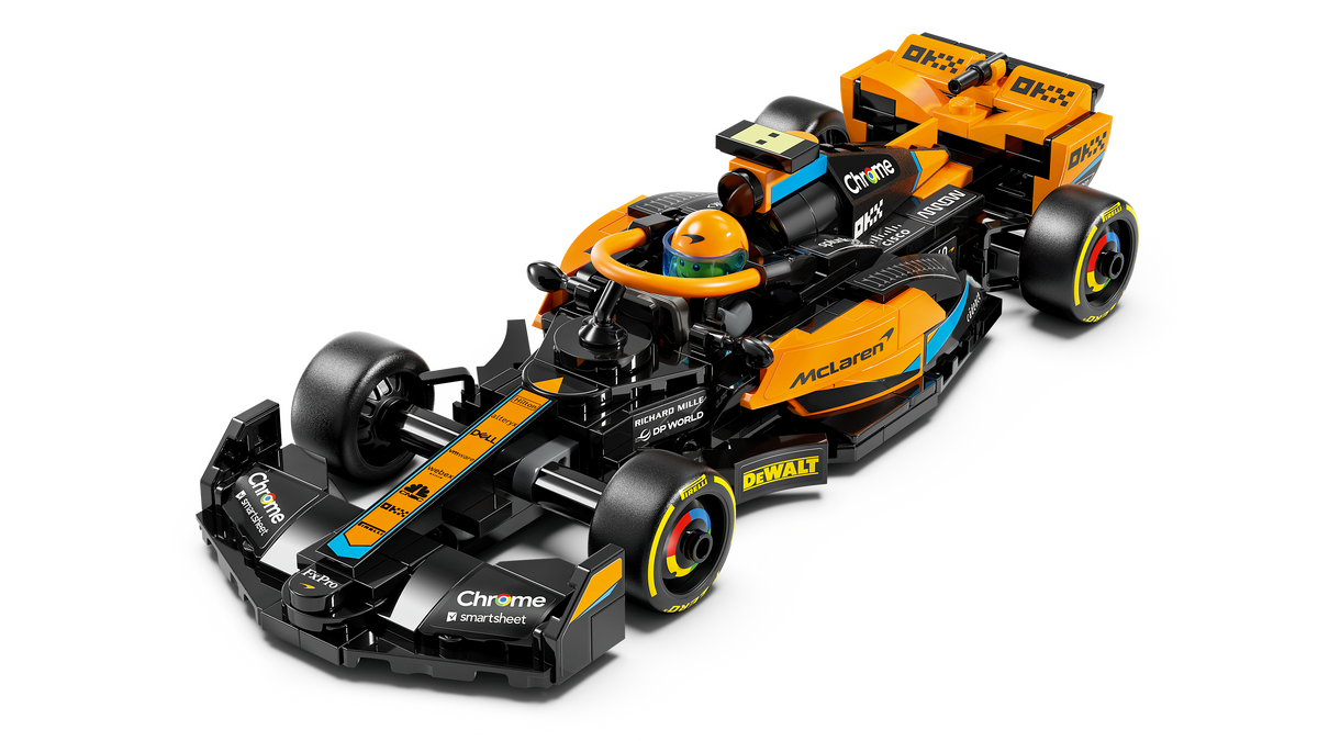 LEGO® Speed Champions 76919 McLaren Formel-1 Rennwagen 2023 – Detailansicht 2