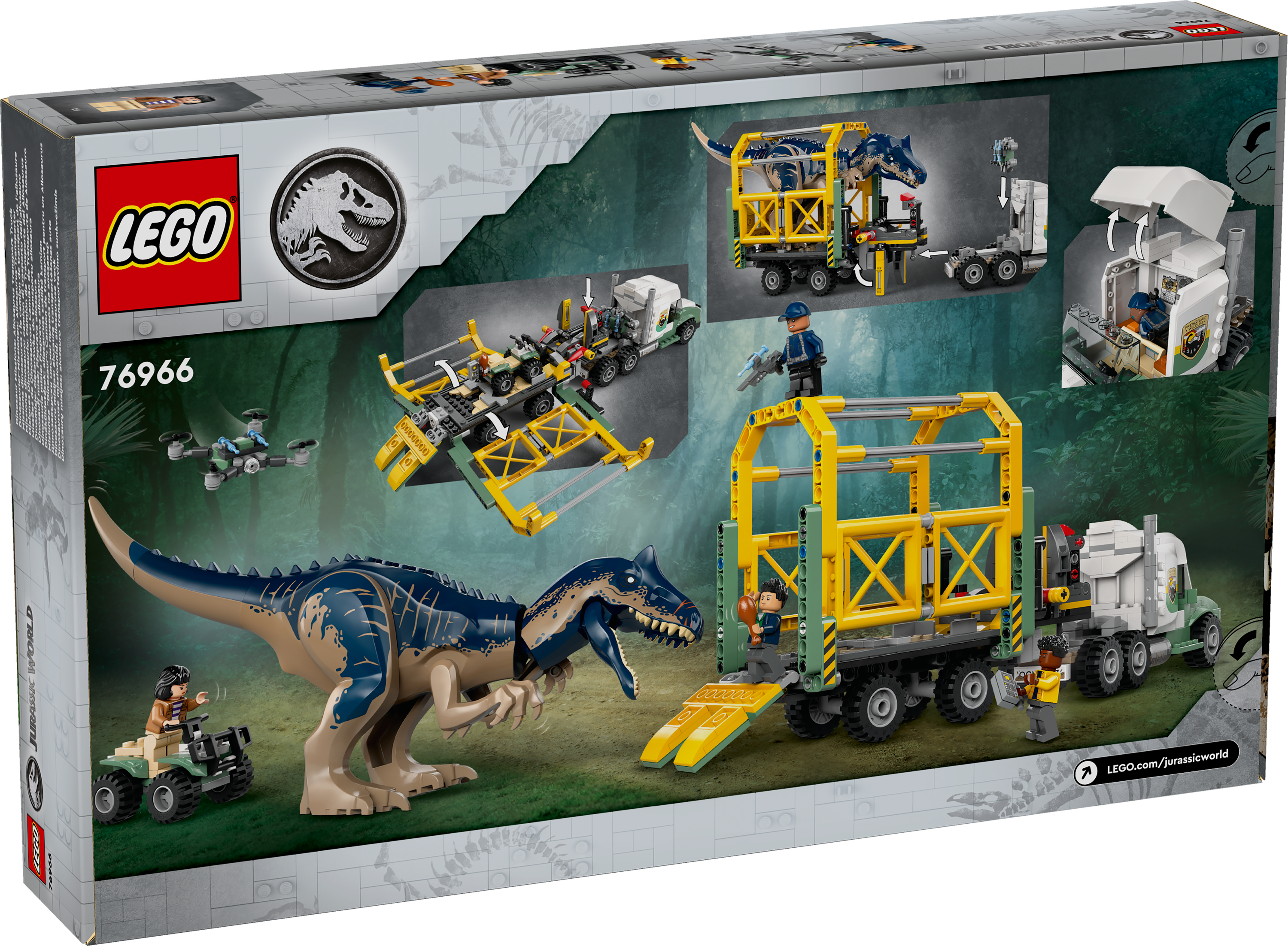 LEGO® Jurassic World 76966 Dinosaurier-Missionen: Allosaurus-Transport