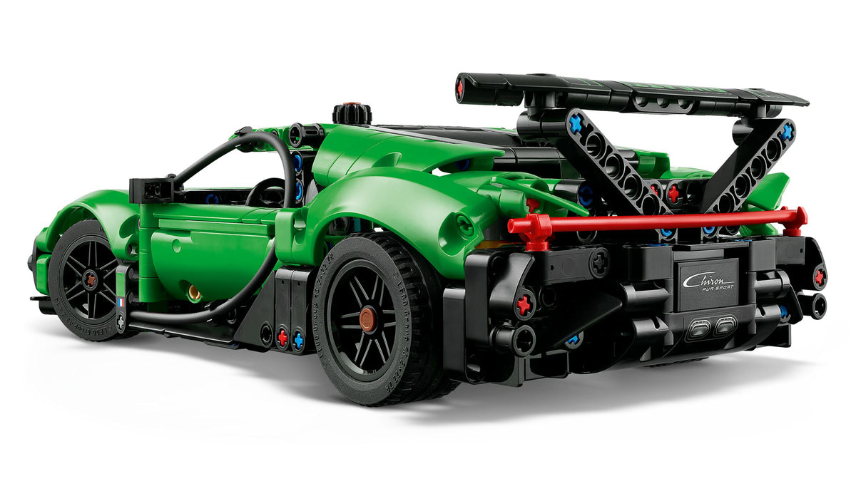 LEGO® Technic 42241 Grüner Bugatti Chiron Pur Sport Hypersportwagen – Detailansicht 2