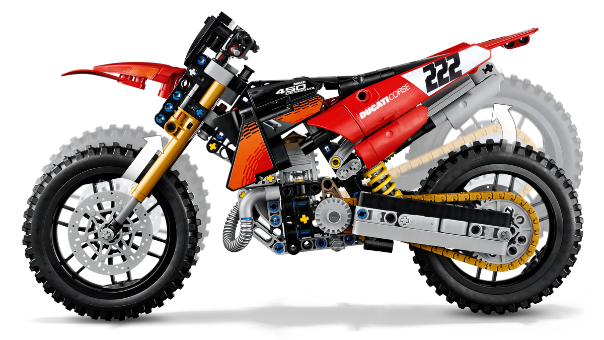 LEGO® Technic 42238 Ducati Desmo450 MX Factory Motorrad