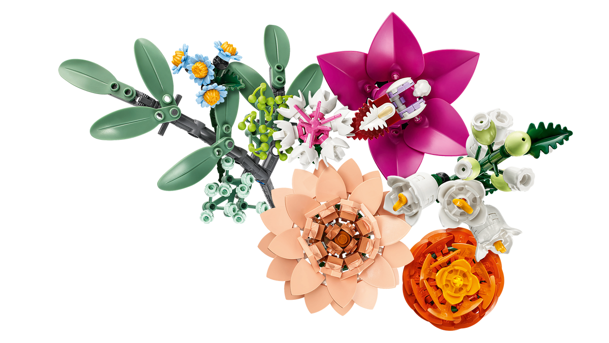 LEGO® Botanical Collection - 10342 Schöner Rosafarbender Blumenstrauß – Detailansicht 2