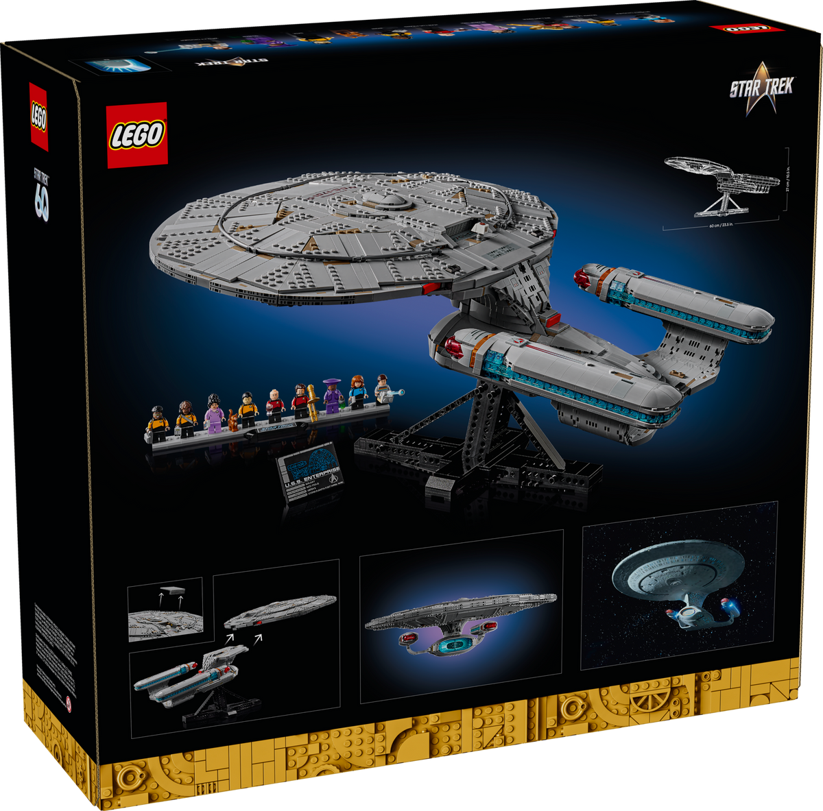 LEGO® Icons 10356 Star Trek: U.S.S. Enterprise NCC-1701-D™ – Verpackung Rückseite