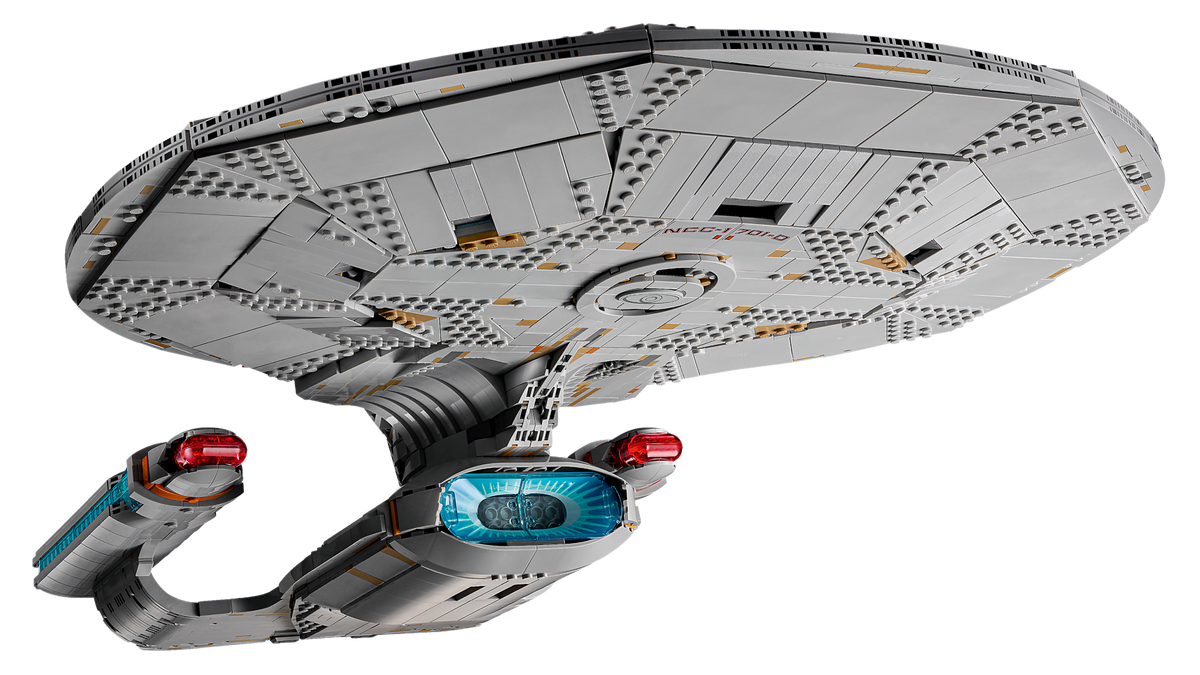 LEGO® Icons 10356 Star Trek: U.S.S. Enterprise NCC-1701-D™ – Modell mit Minifiguren