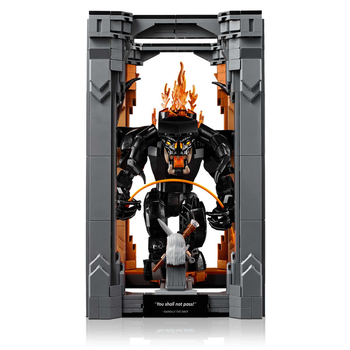 LEGO® Icons 10367 Der Herr der Ringe: Balrog™ Bücherstütze – Detailansicht 2