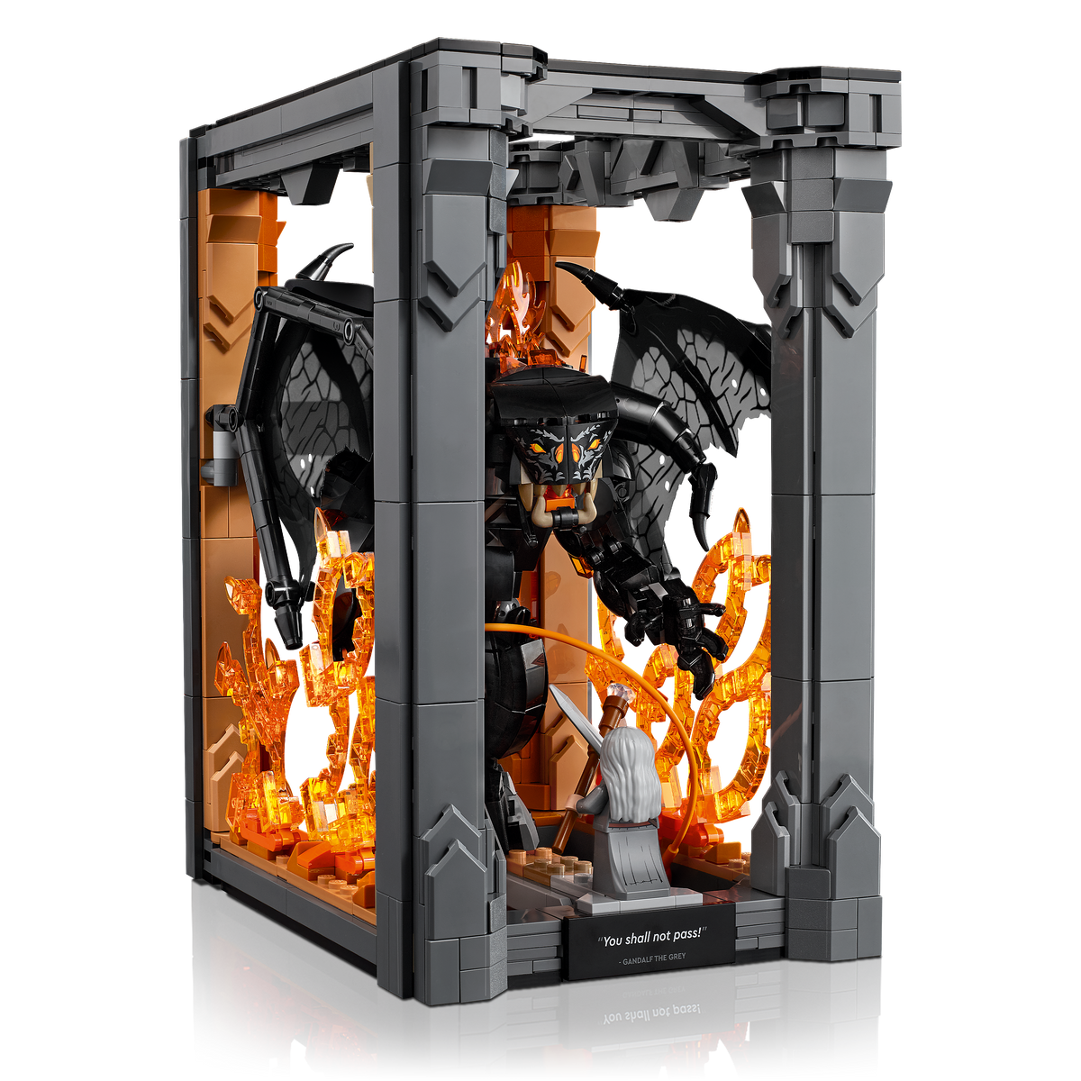 LEGO® Icons 10367 Der Herr der Ringe: Balrog™ Bücherstütze – Detailansicht 3