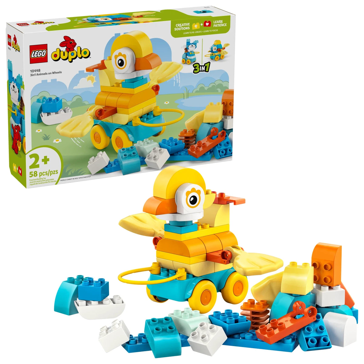 LEGO® Duplo 10448 Tiere auf Rädern 3-in-1-Set – Ansicht 1