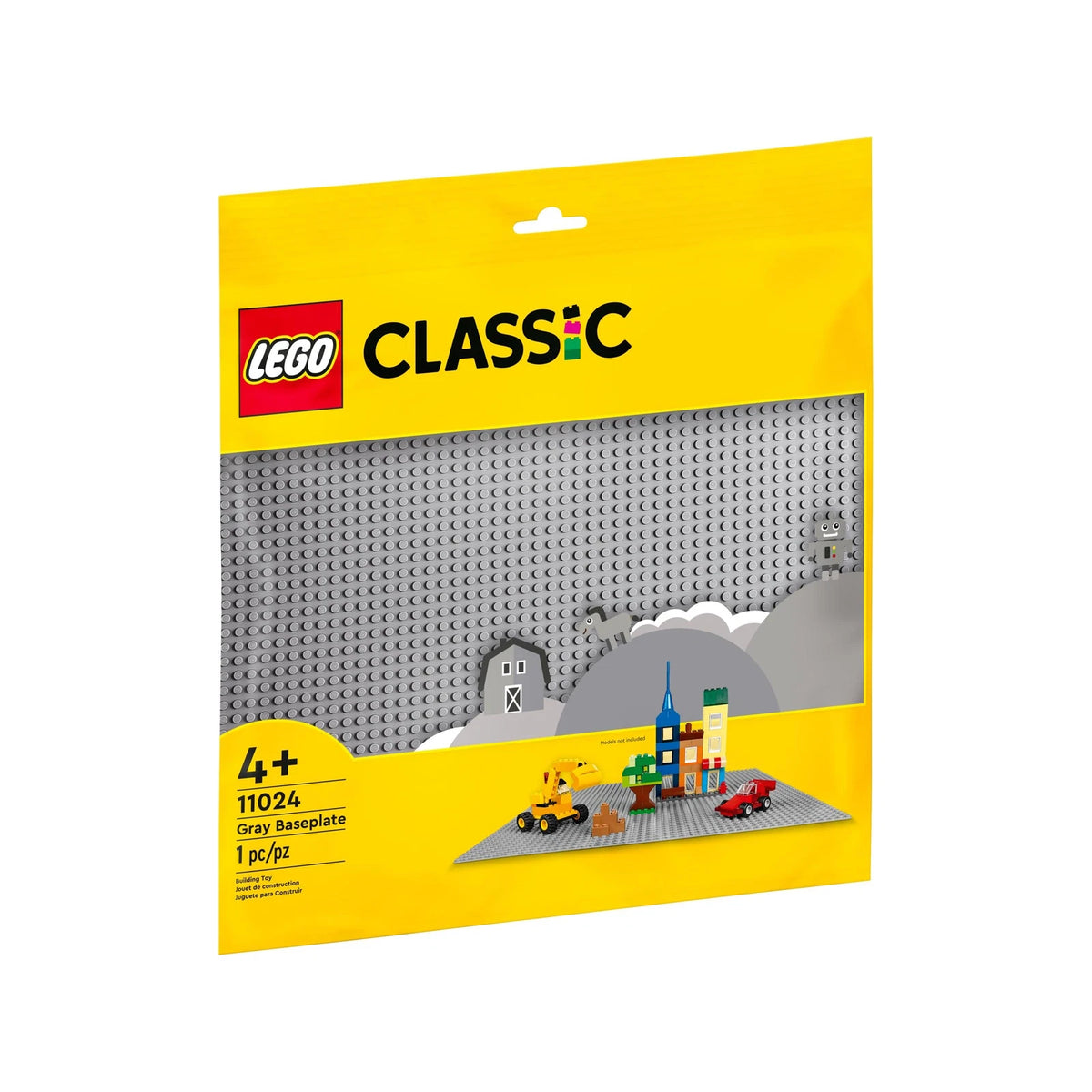 LEGO® Classic 11024 Grundplatte – Grau – Ansicht 1
