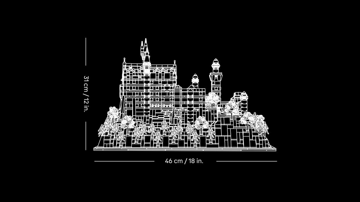 LEGO® Architecture 21063 Schloss Neuschwanstein – Detailansicht 4