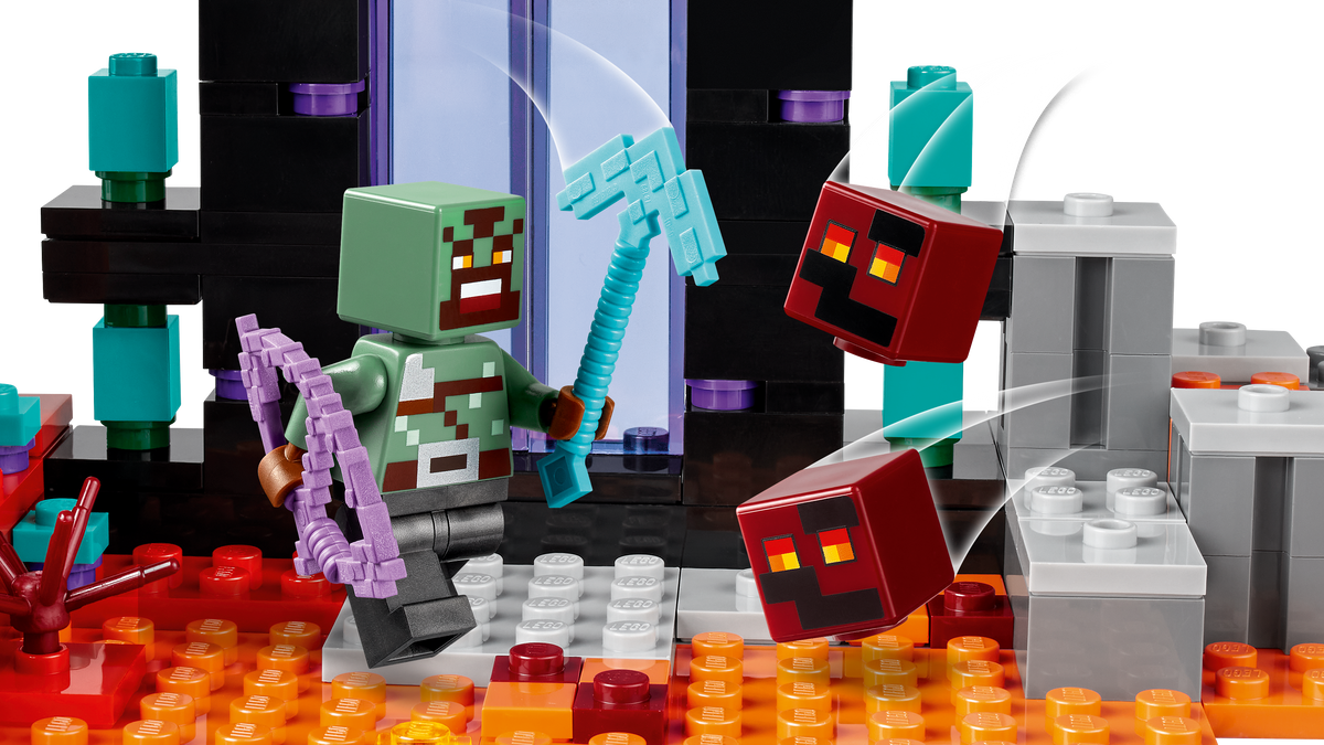 LEGO® Minecraft 21255 Hinterhalt am Netherportal – Detailansicht 3