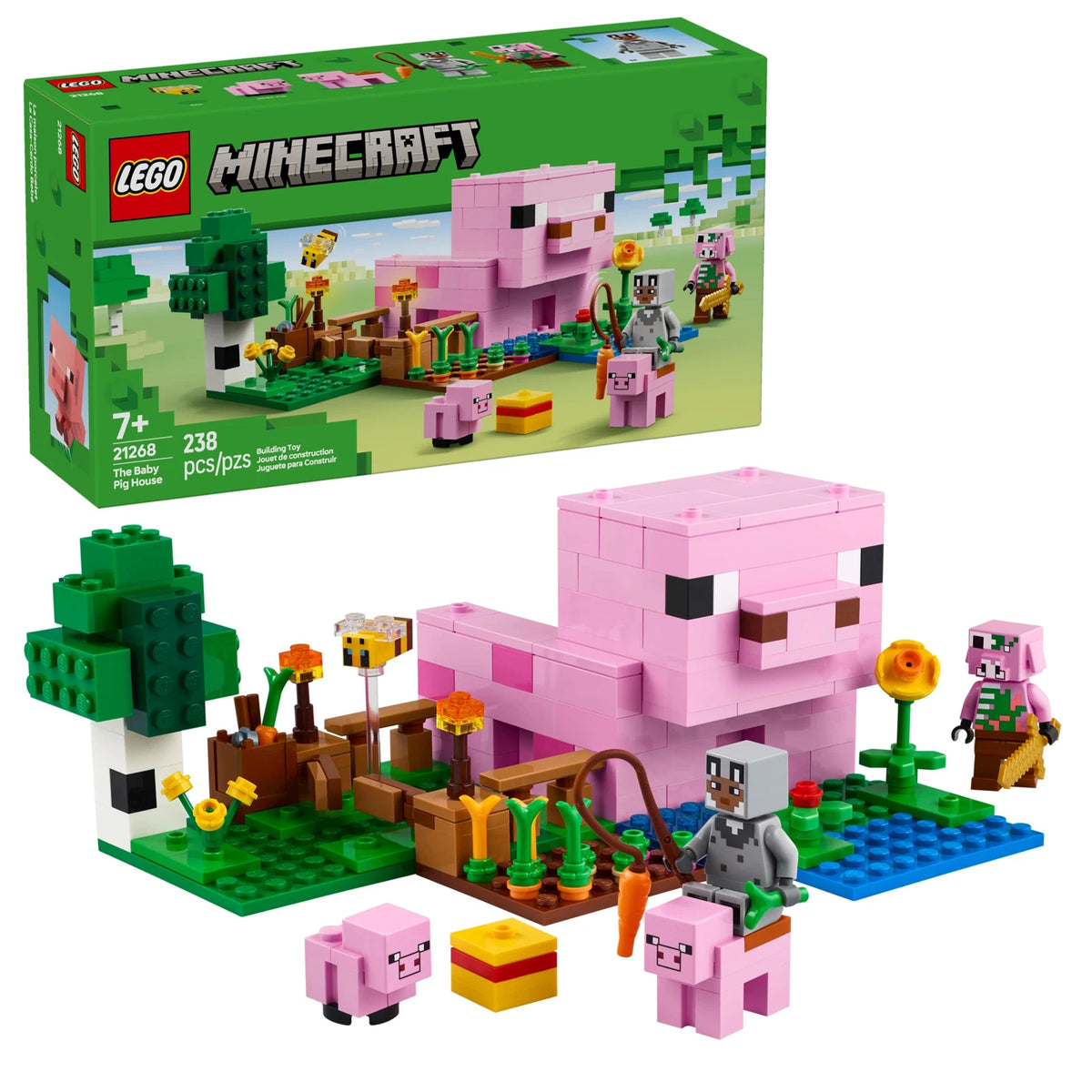 LEGO® Minecraft 21268 Das Babyschwein-Haus – Ansicht 1