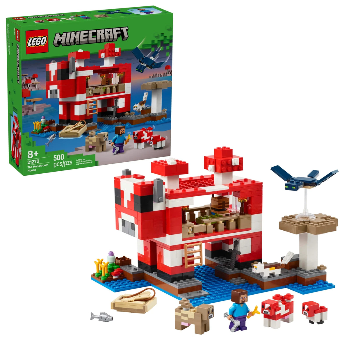 LEGO® Minecraft 21270 Das Pilzkuh-Haus – Ansicht 1