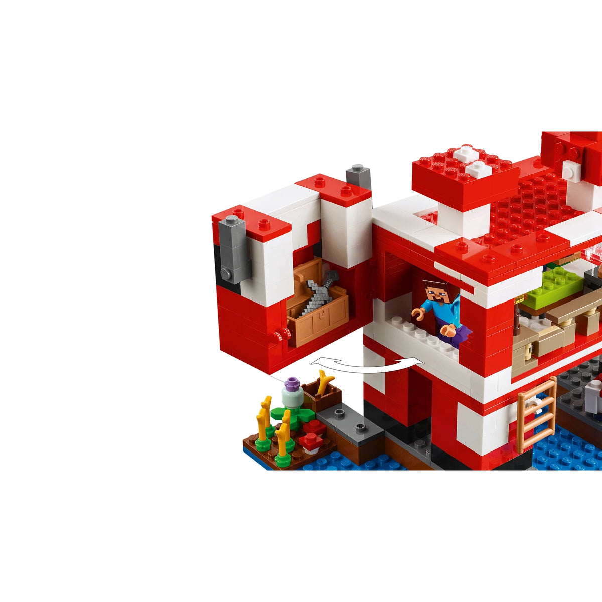 LEGO® Minecraft 21270 Das Pilzkuh-Haus – Ansicht 4