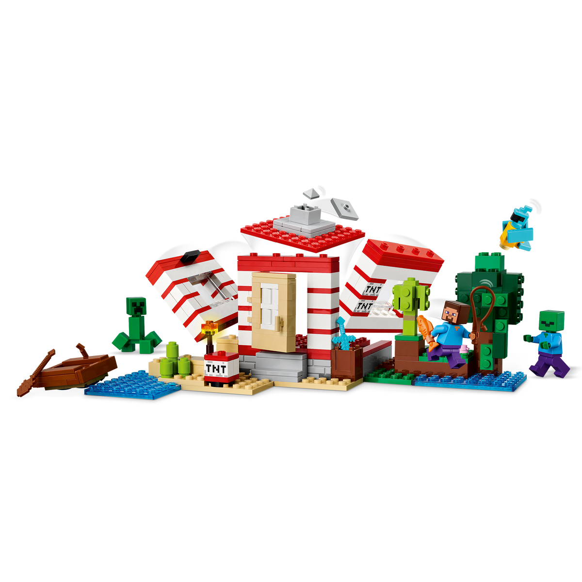 LEGO® Minecraft 21275 Das TNT-Dschungelhaus – Detailansicht 1