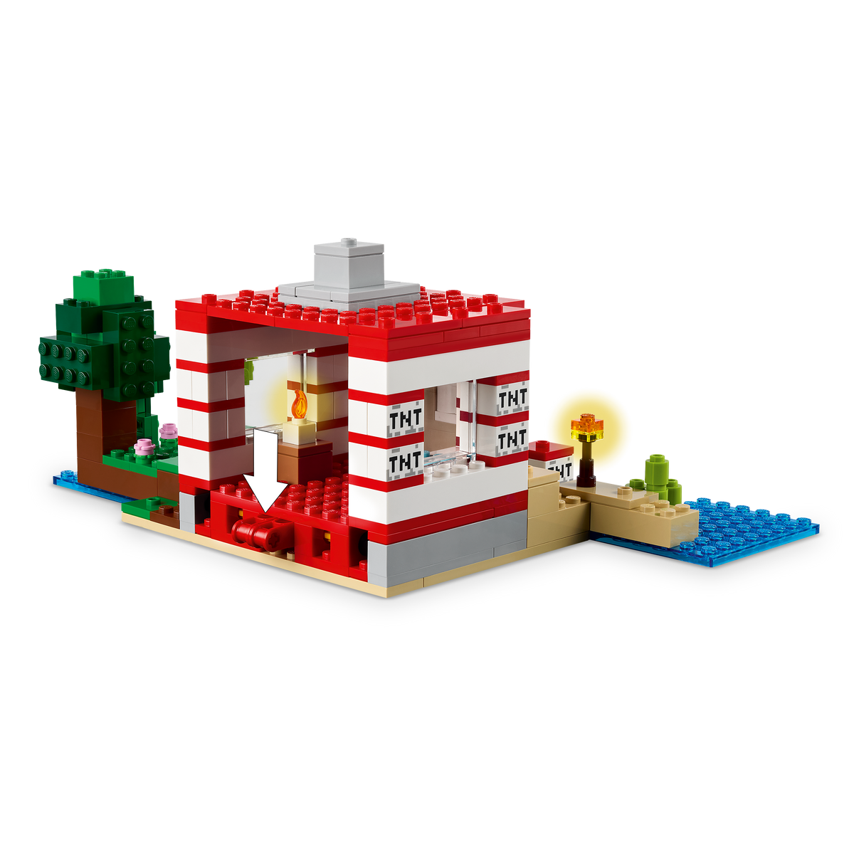LEGO® Minecraft 21275 Das TNT-Dschungelhaus – Detailansicht 2