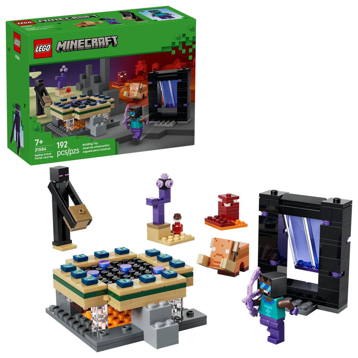 LEGO® Minecraft 21584 Reise durch Nether und Endportal – Ansicht 1