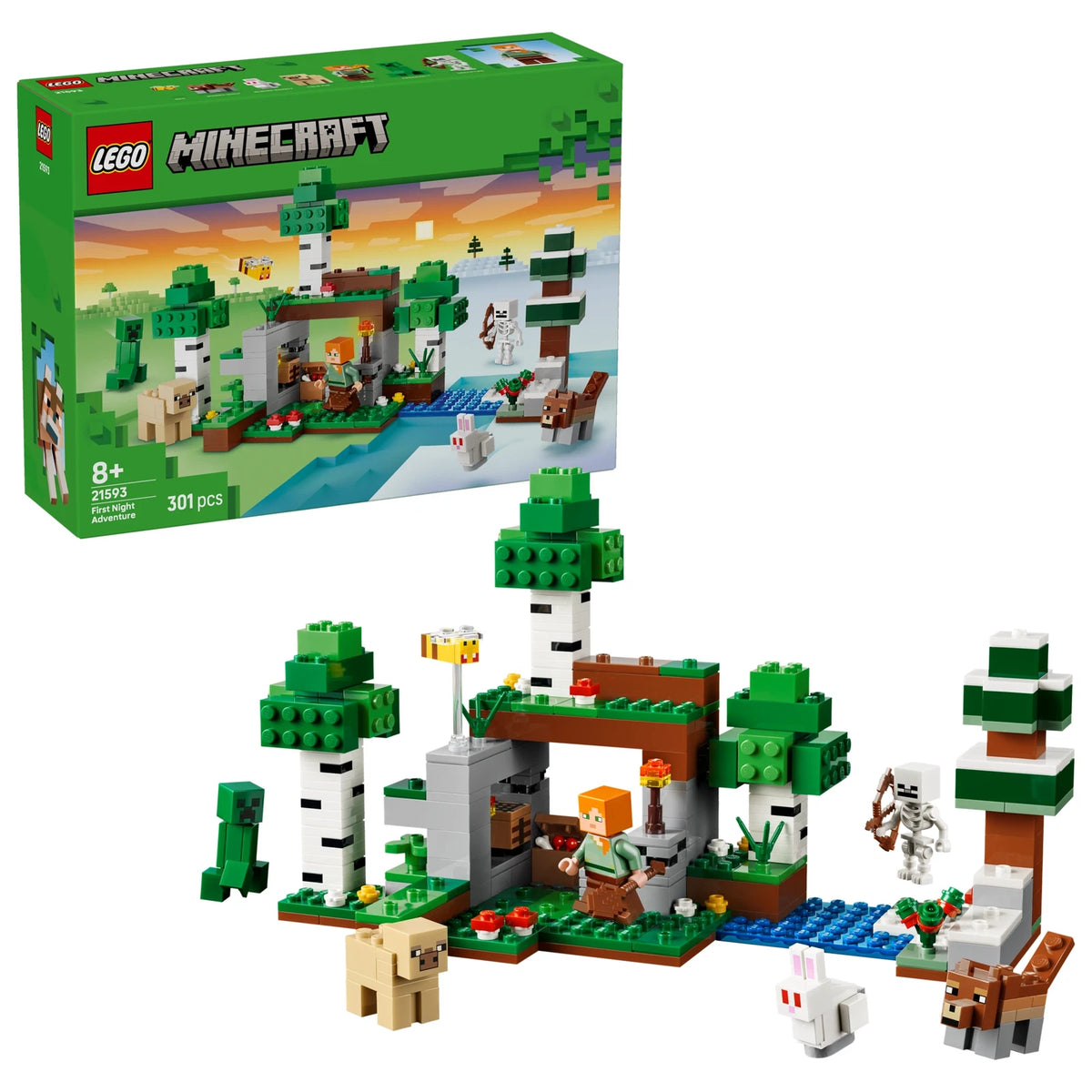 LEGO® Minecraft 21593 Erstes Abenteuer in der Nacht – Ansicht 1