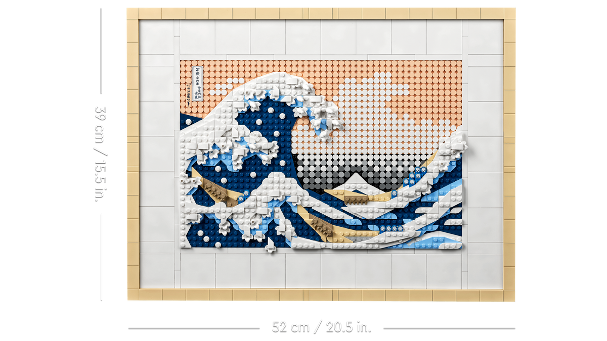 LEGO® Art 31208 Hokusai – Große Welle – Detailansicht