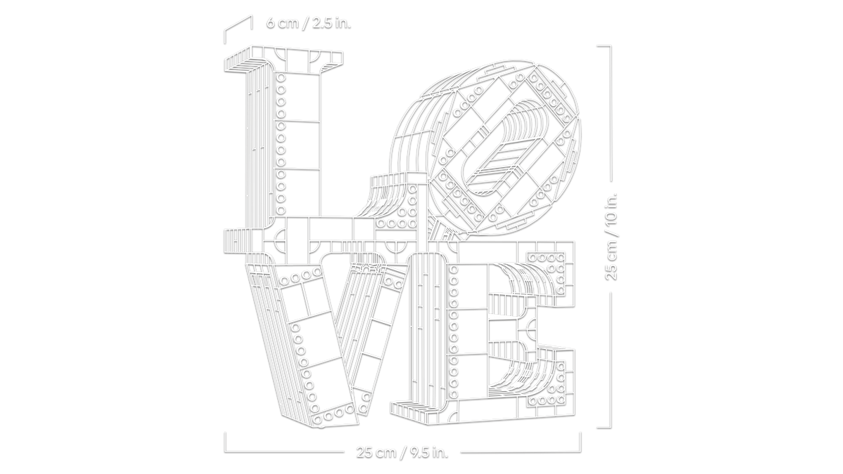 LEGO® Art 31214 LOVE – Detailansicht 3