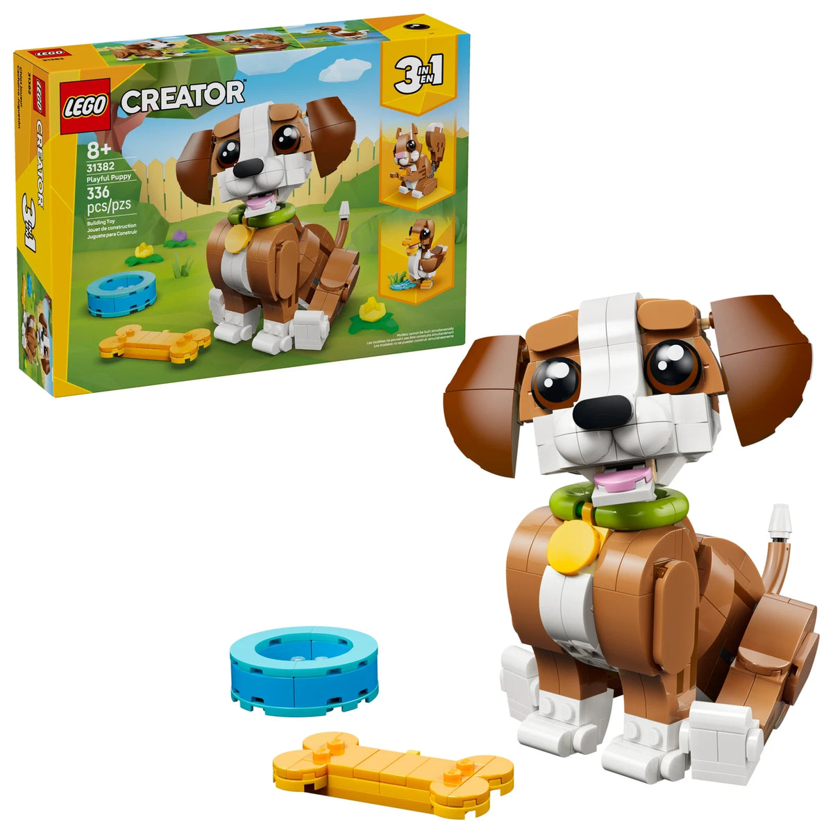 LEGO® Creator 31382 Niedliche Tiere: Verspielter Welpe – Ansicht 1