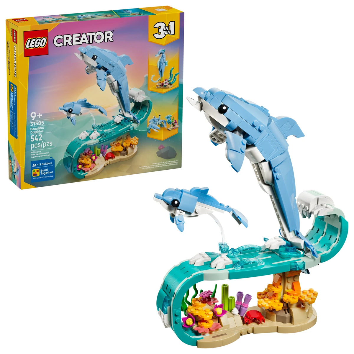 LEGO® Creator 31385 Meerestiere: Wunderschöne Delfine – Ansicht 1