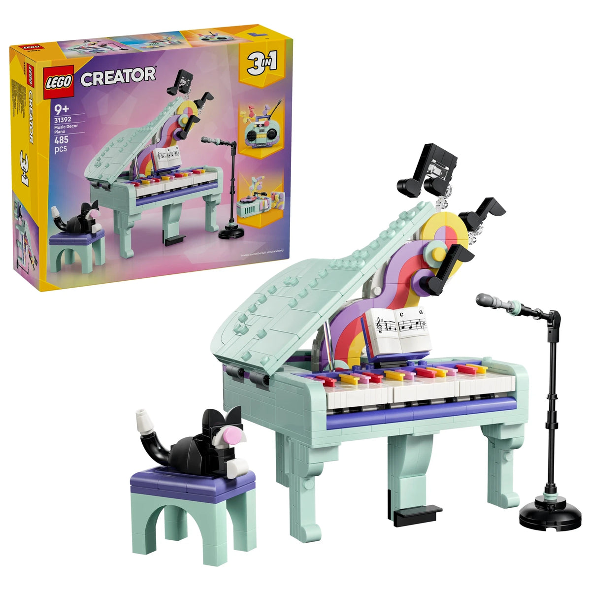LEGO® Creator 31392 Deko-Klavier mit Katze – Ansicht 1