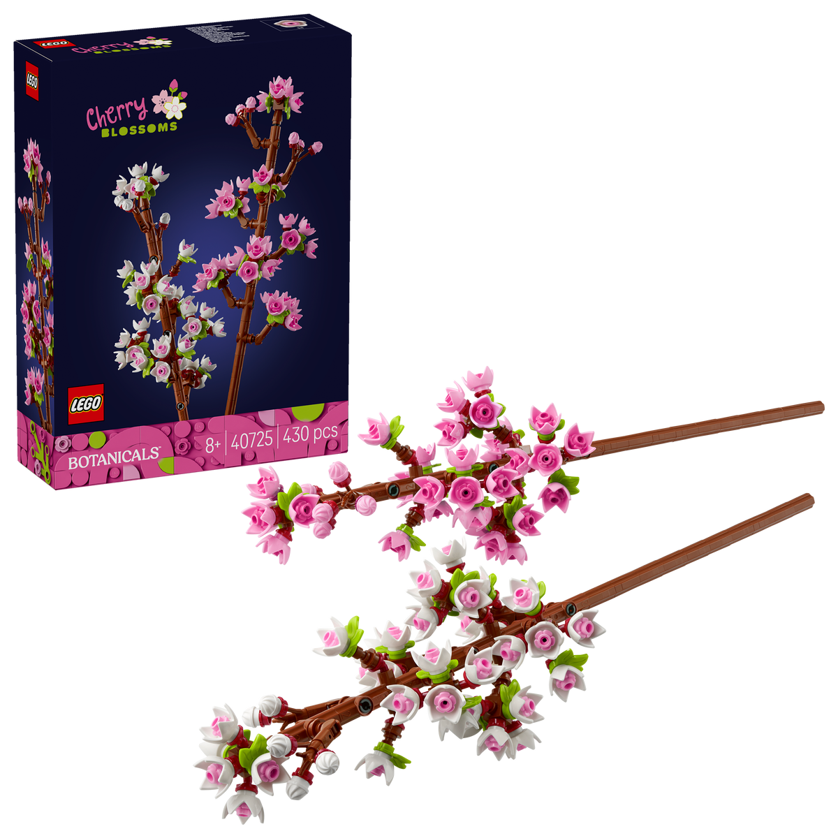 LEGO® Icons 40725 Kirschblüten – Verpackung mit Modell