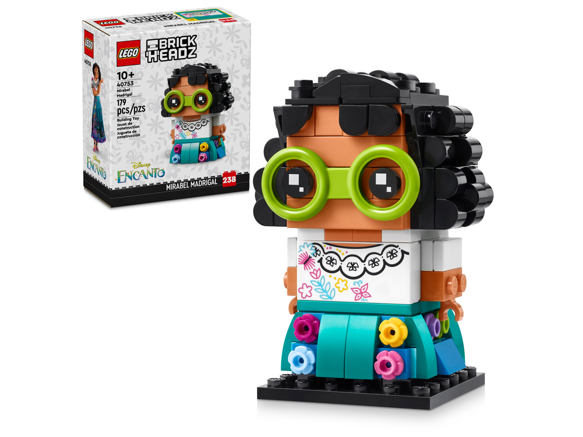 LEGO® BrickHeadz 40753 Mirabel Madrigal – Verpackung mit Modell
