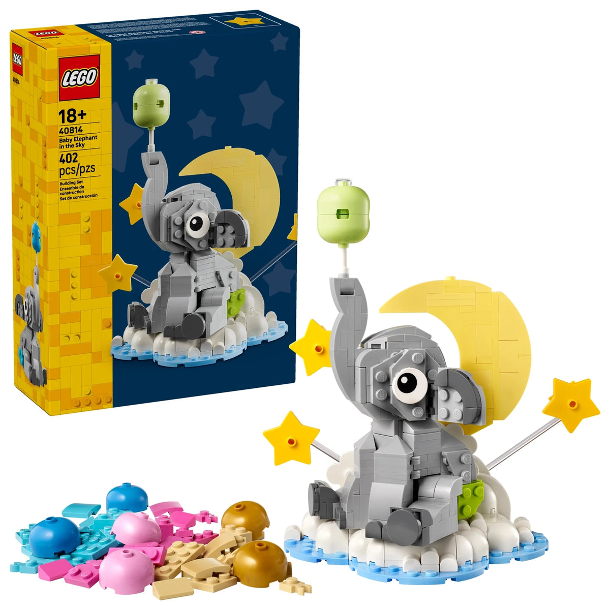 LEGO® 40814 Schwebender Baby-Elefant – Ansicht 1