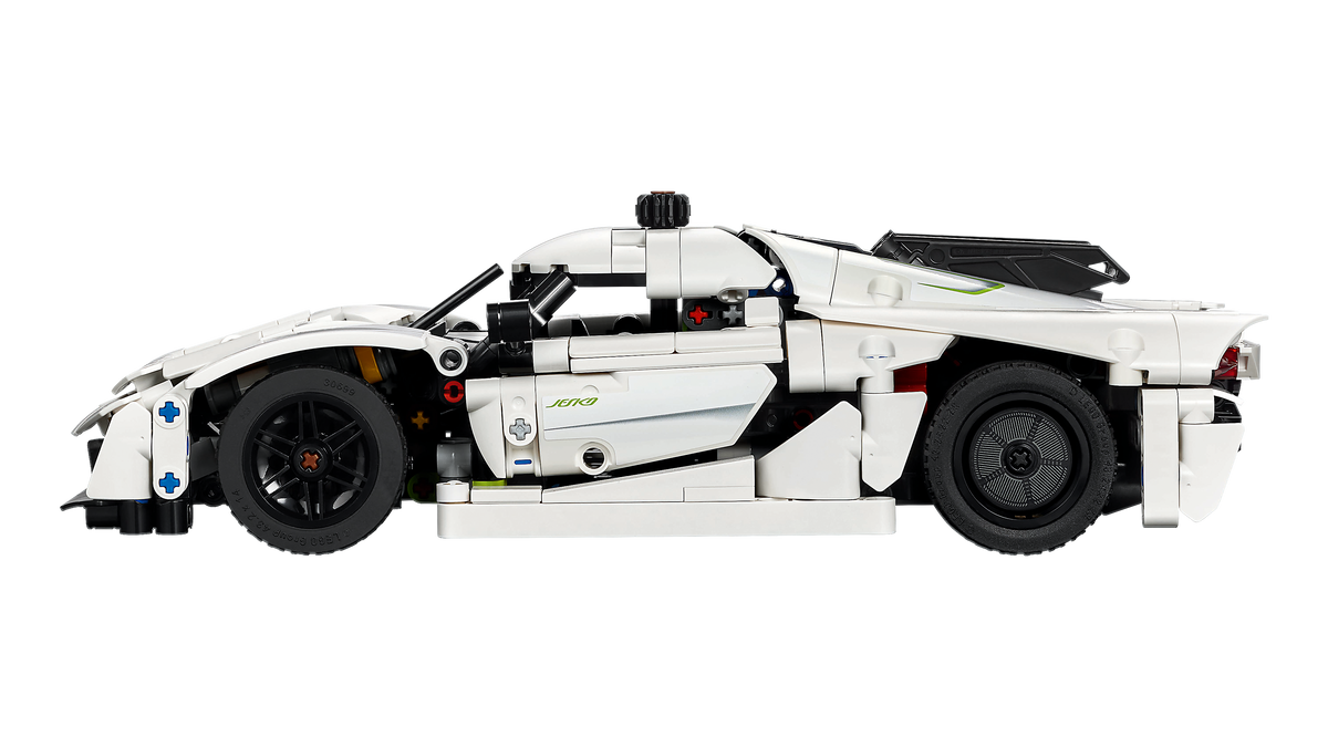 LEGO® Technic 42184 Koenigsegg Jesko Absolut Supersportwagen in Weiß – Detailansicht 2