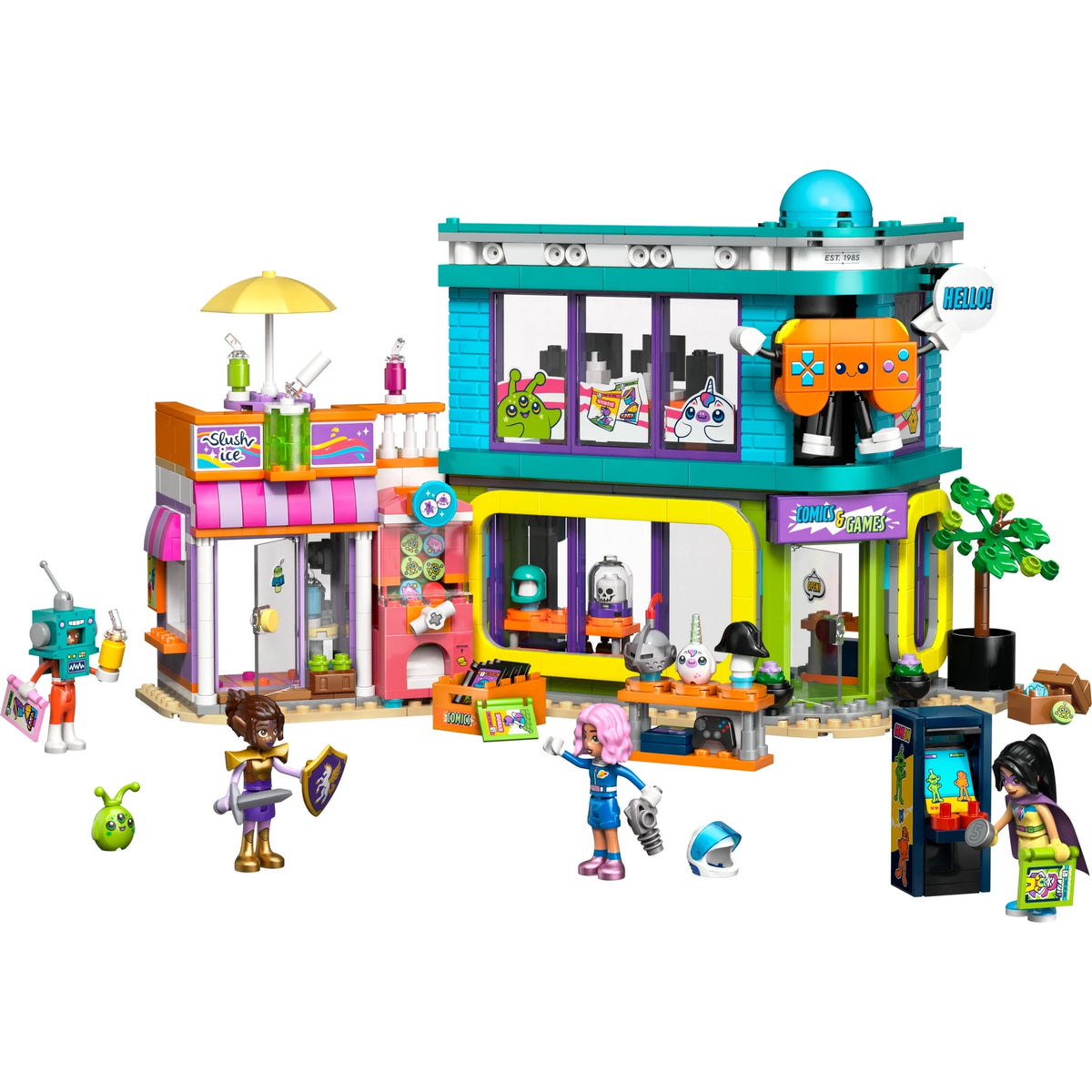 LEGO® Friends 42674 Comic- und Spieleladen – Ansicht 2