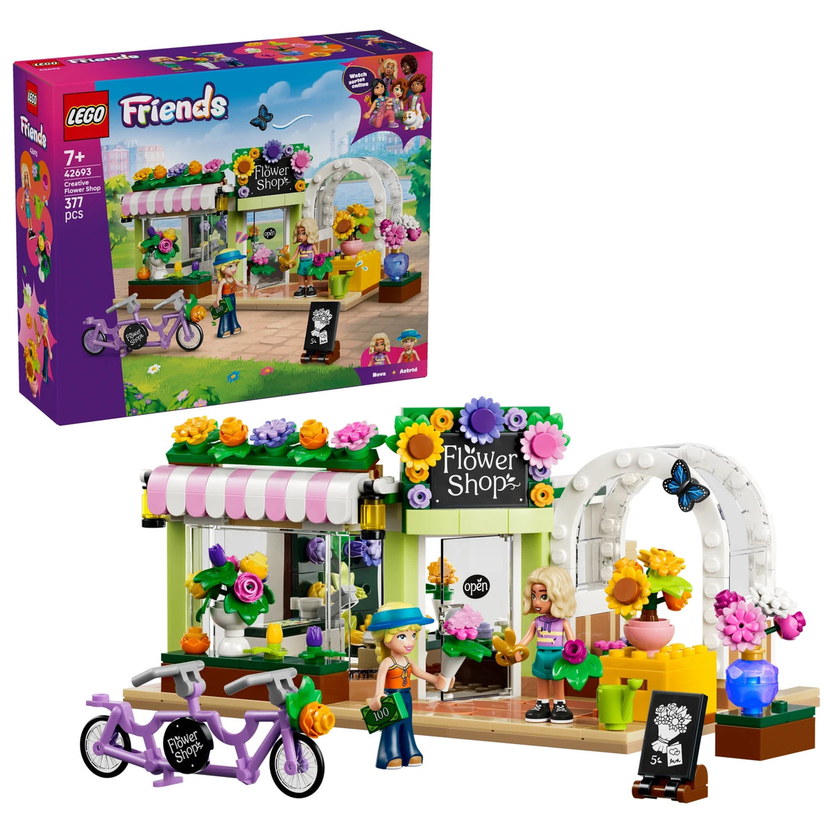 LEGO® Friends 42693 Kreativer Blumenladen – Ansicht 1