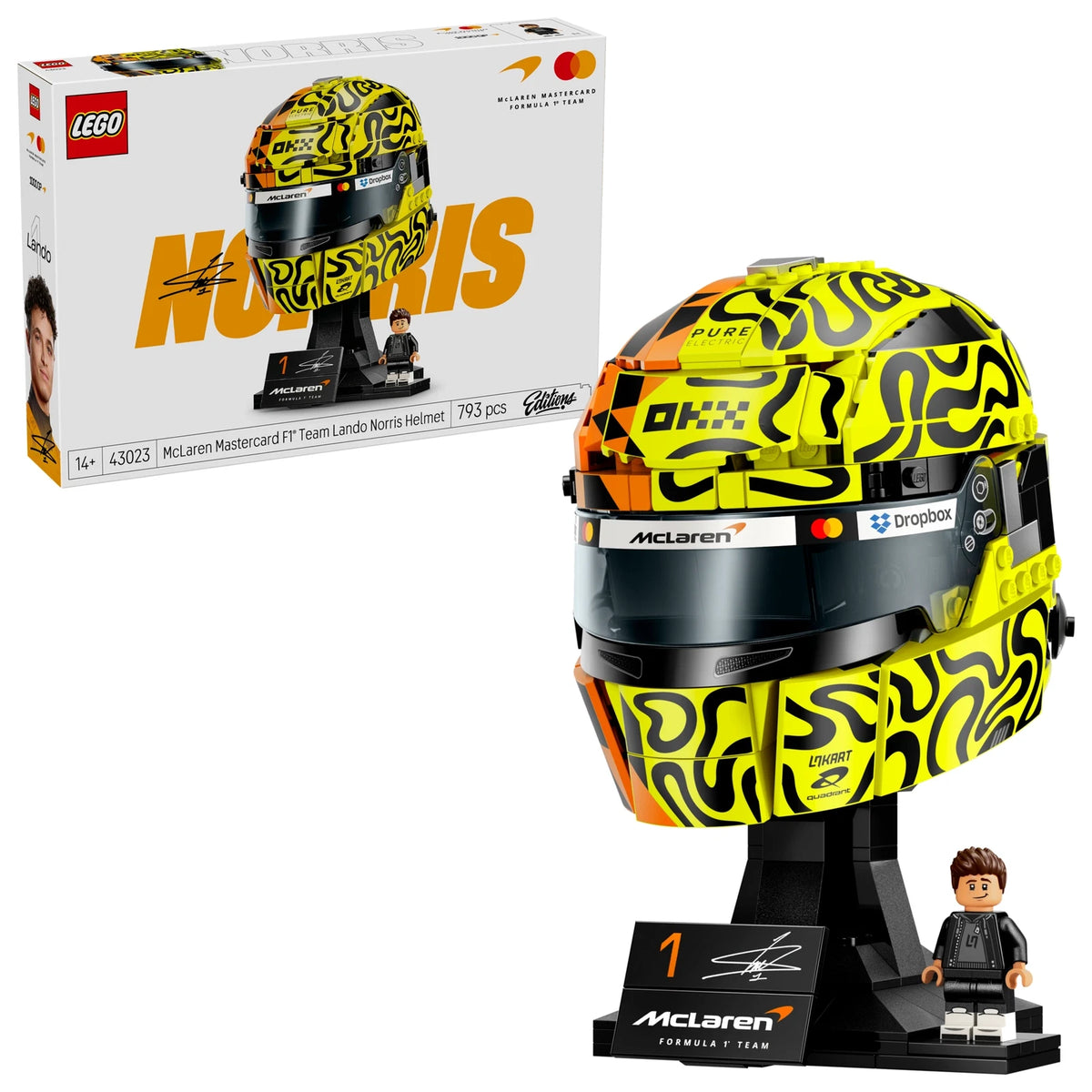 LEGO® Editions 43023 McLaren Mastercard F1® Team Lando Norris’ Helm – Ansicht 1