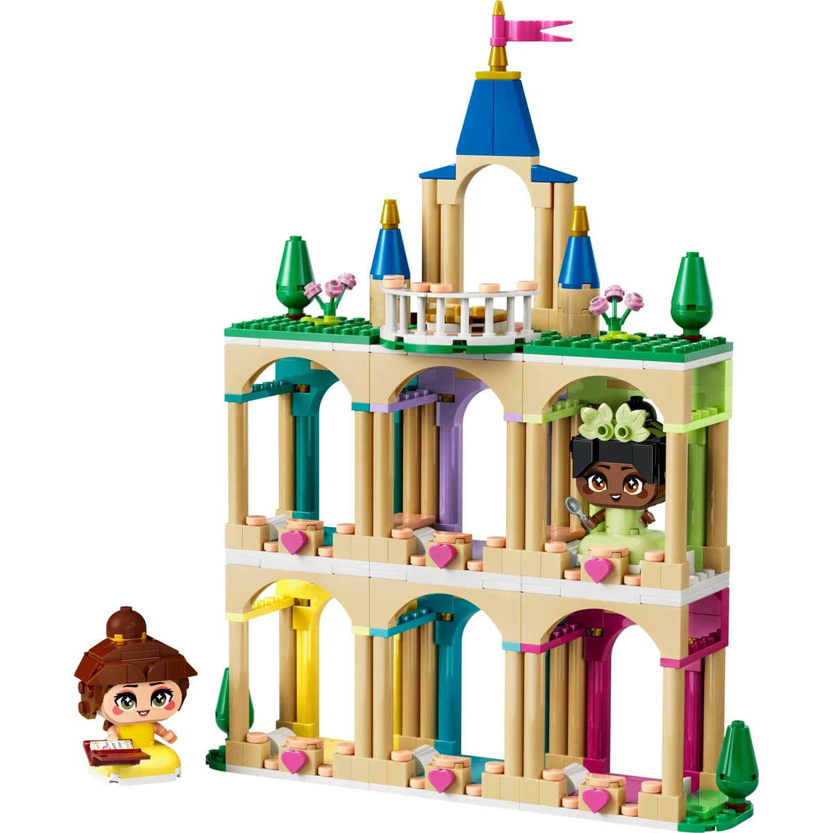 LEGO® Disney 43291 Die Mini-Prinzessinnen Belle und Tiana mit ihrem Schloss – Ansicht 2