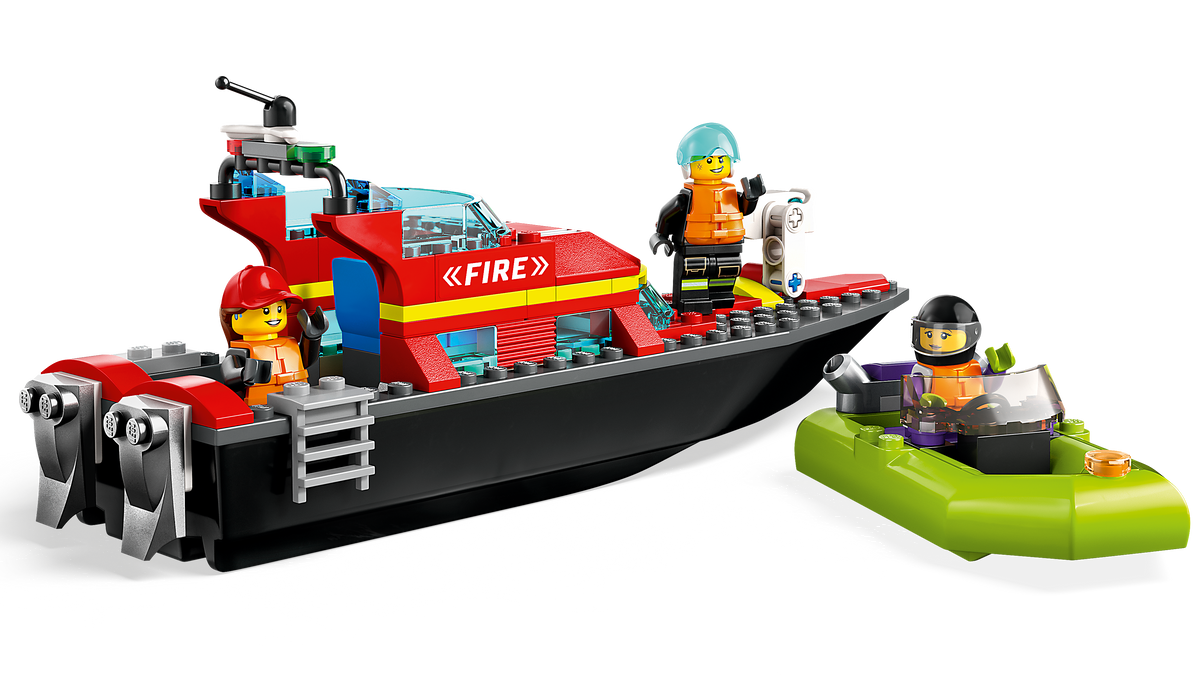 LEGO® City 60373 Feuerwehrboot – Detailansicht 1