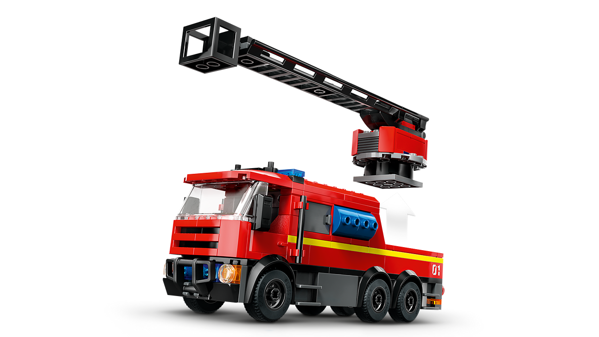 LEGO® City 60414 Feuerwehrstation mit Drehleiterfahrzeug – Detailansicht 2