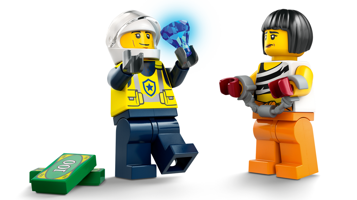 LEGO® City 60415 Verfolgungsjagd mit Polizeiauto und Muscle Car – Detailansicht 3
