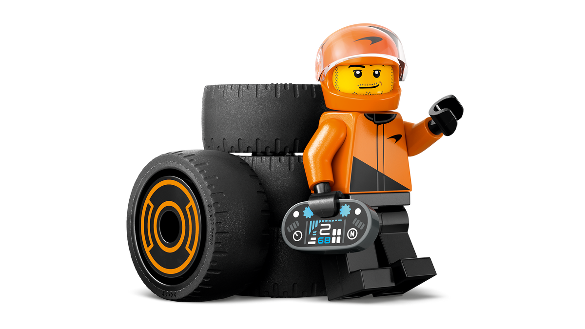 LEGO® City 60442 F1® Rennfahrer mit McLaren Rennauto – Detailansicht 1