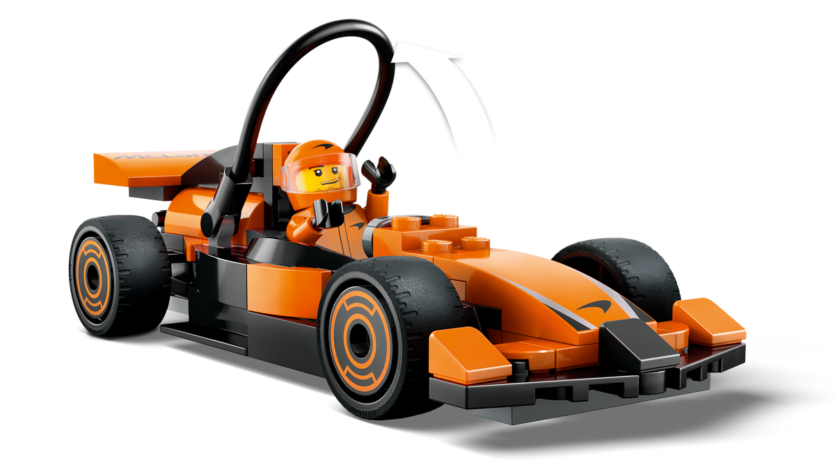 LEGO® City 60442 F1® Rennfahrer mit McLaren Rennauto – Detailansicht 3