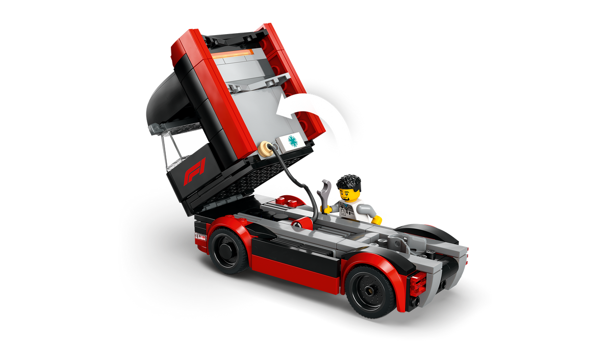 LEGO® City 60445 F1® Transporter mit RB20 & AMR24 F1® Rennautos – Detailansicht 3